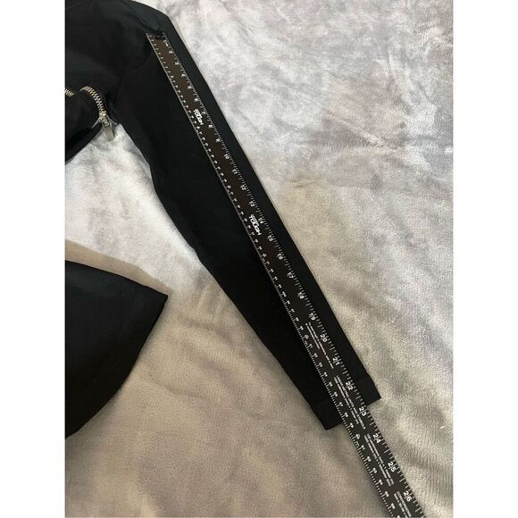 Revolve SER.O.YA Dress Womens Small Black Blondie Denim Mini Long Sleeve NWT - Picture 12 of 14